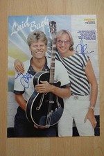 Laid Back Autogramme signed A4 Magazinbild