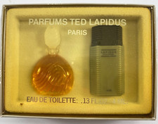 Vintage Ted Lapidus Parfum Eau De Toilette Men Woman Mini w/Box