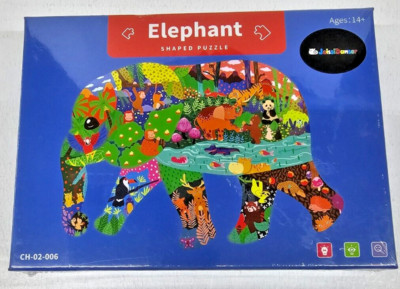 NOOLY 200 Pieces Animal Shaped Jigsaw Puzzles, Early Education Jigsaw Puzzle Edu