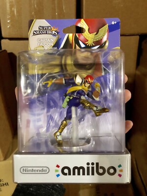 amiibo Captain Falcon Mint Nib Super Smash Bros Nintendo USA Version | eBay