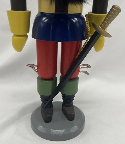 Original Erzgebirge Nutcracker Expertic Wood Fr. Cavalier 9" GDR (East Germany) - Picture 5 of 15