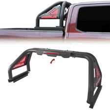 Adjustable Bed Roll Sport Bar For 2000-2025 Toyota Tacoma Truck Chase Roof Rack