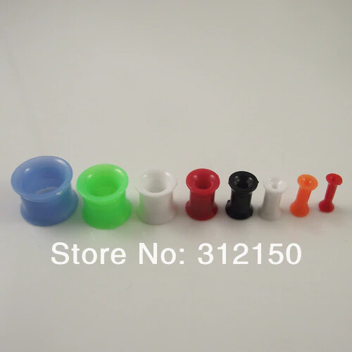 1 Internally Threaded Acrylic Double Flare Earing Flesh Tunnel Screw Fit Earplug - Picture 9 of 10
