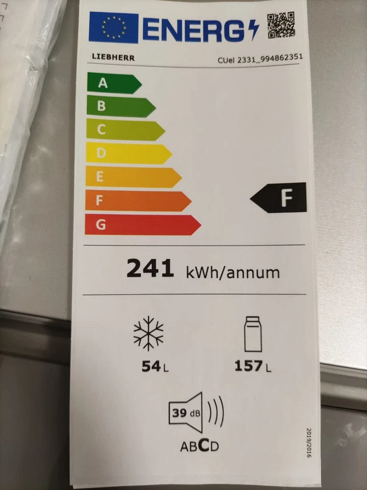 Frigorifero Liebherr col. argento Modello CUel 2331 - Service Nr. 9948623-01 - Immagine 3 di 4