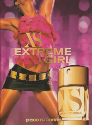 Werbepapier - Advertising Paper - XS Extreme Girl von Paco Rabanne