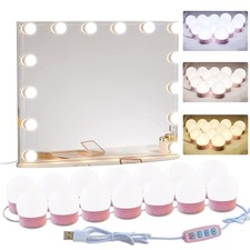22.6ft Led Vanity Mirror Lights with 14 Dimmable Light Bulbs Makeup Vanity Li...