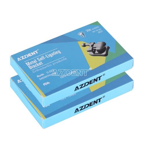 AZDENT Dental Self-Ligating Bracket Buccal Tube MBT Roth 0.022 Hooks 345/Tool - Picture 11 of 52
