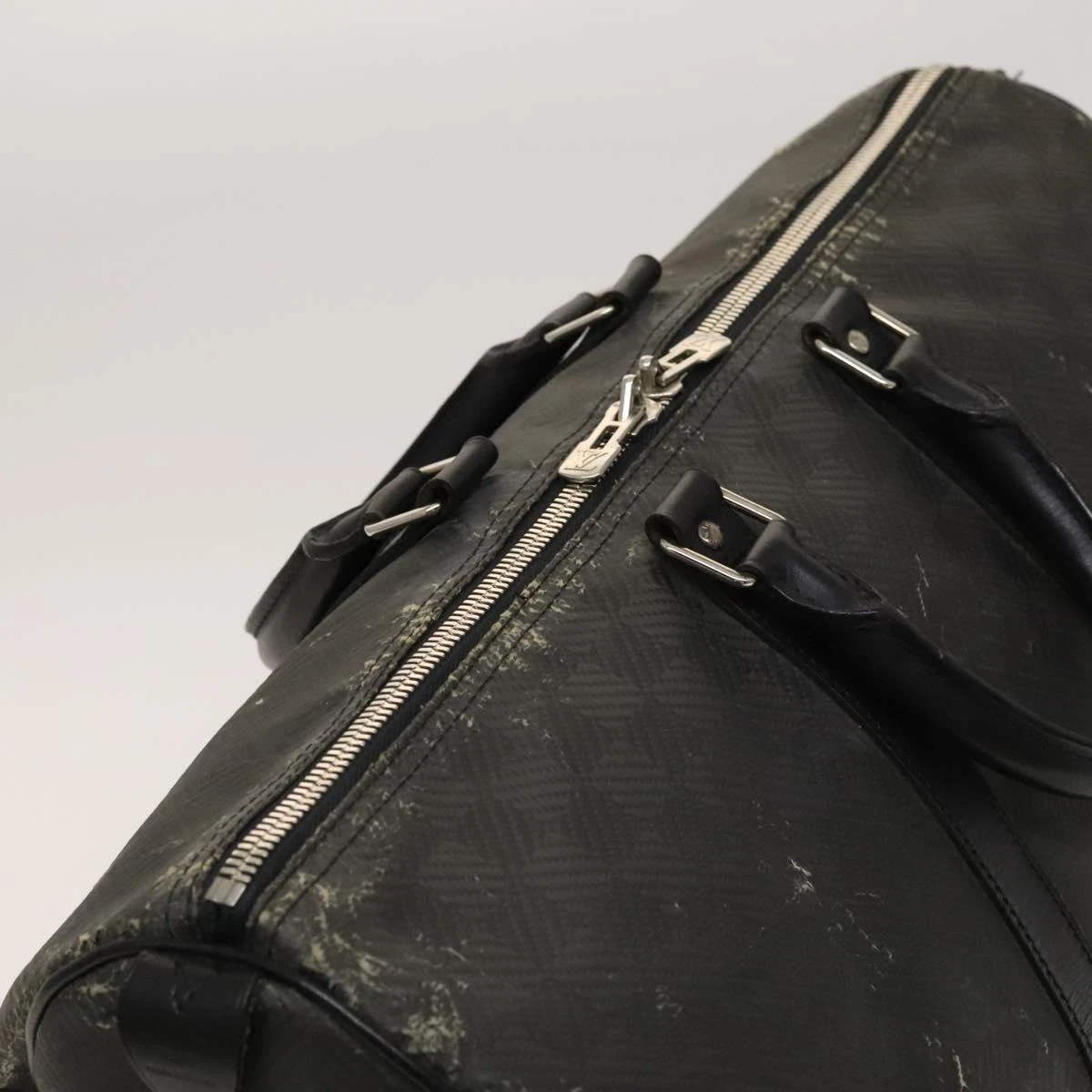 LOUIS VUITTON（LV） Borsa Louis Vuitton Damier Carbon Keepall 45 Boston nera N41415 LV originale 119664