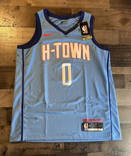 Russell Westbrook Nike Houston Rockets H-Town City Edition Jersey Size Large - 第 1/5 張圖片