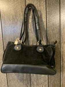 chloe black leather purse