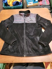 Fila Sport Women  s MEDIUM L/S Black Fleece Multicolor Deco Jacket EUC. BR2