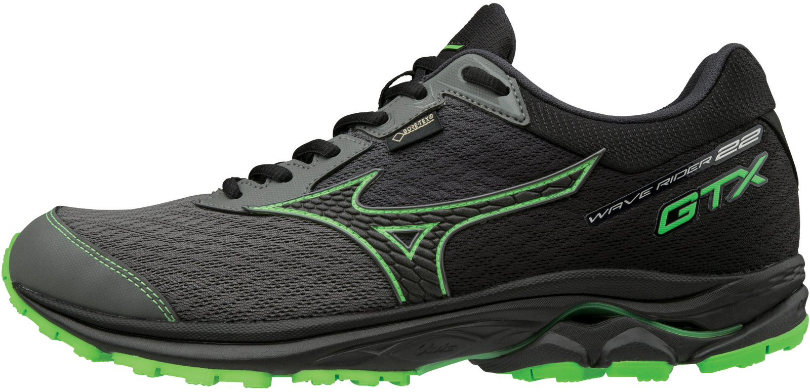 Mizuno Wave Rider GTX Mens Running shoes - Grey Mizuno Wave Rider GTX Mens Running shoes - Grey