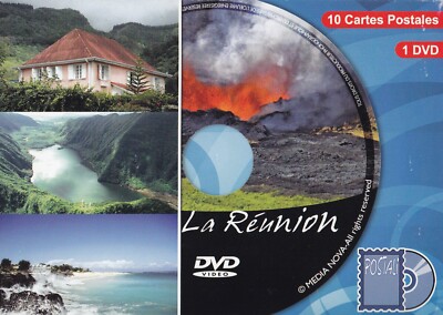 LA REUNION - 3'' DVD + 10 CARTES POSTALES = 10 Postkarten 