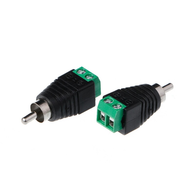 Plugue Macho Rca Para Conector De Terminal Av Video Av Balun Jm