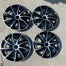 Winjet Wj-5084-14 14 Black Silver Wheel Covers Hubcaps Set 4 Snap-on Winjet Wj-5084-14 14 Black Silver Wheel Covers Hubcaps Set 4 Snap-on