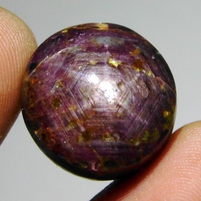 Zertifiziertes Natural Star Ruby 38,60 Ct Oval Cabochon Facettiert Afrikanisches