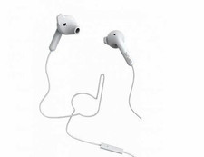Earbud Earphones with Mic and Remote- White DeFunc BASIC HYBRID