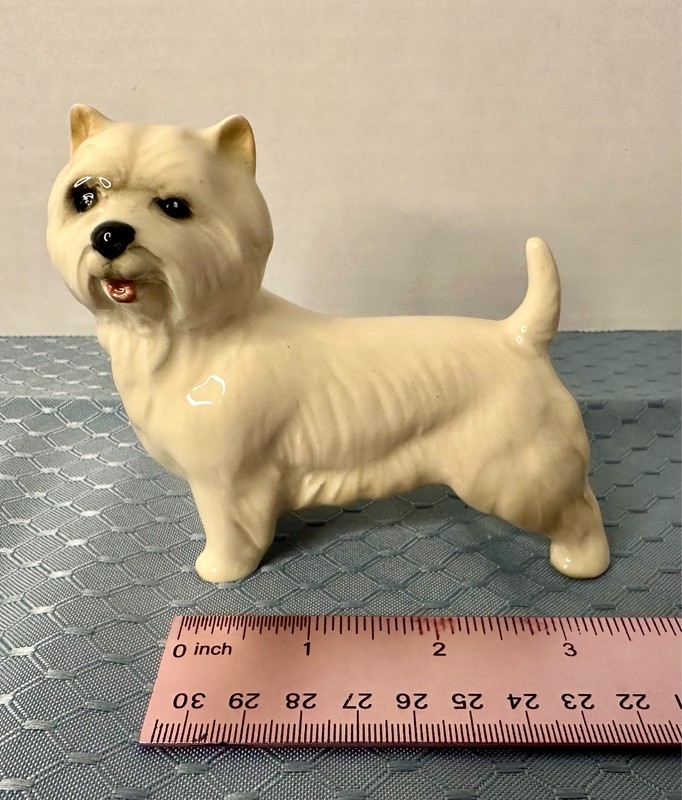 Vintage Coopercraft West Highland White Terrier Porcelain Figurine
