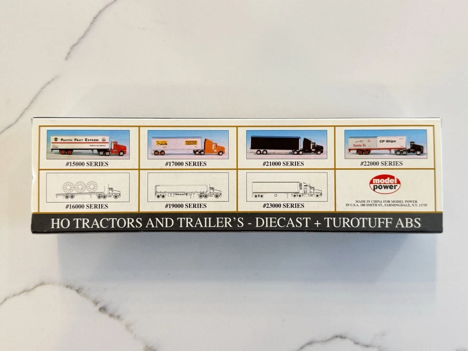 Model Power 22001 US Mail Truck SH Tractor W/2 20’ Containers USPS HO 1:87 NIB - Image 2 of 4