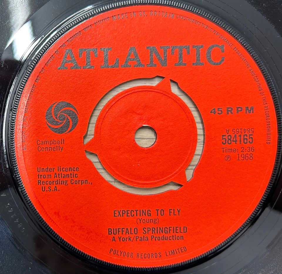 Buffalo Springfield – Expecting To Fly 7'' - 1968 UK Atlantic EX+  Play Tested - Image 3 of 4