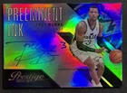 2014-15 Panini Prestige Premium: #7 Preeminent Ink Trey Burke On Card Auto 7/10