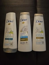 2 Dove Ultra Care Coconut & Hydration Shampoo And 1 Conditioner (K19)