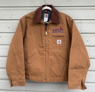 Vintage Carhartt JO1 BRN Detroit Blanket Lined Jacket Sz 50