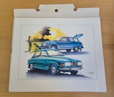Vintage 1982 Saab 92-900 5 Art Print Set Original Folder Sweden Art No 143255 Vintage 1982 Saab 92-900 5 Art Print Set Original Folder Sweden Art No 143255