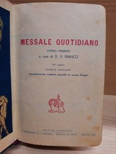 Messale quotidiano Latino-italiano a cura di D.V.Franco 70°migliaio 4°ed. 1956