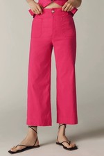 Maeve Colette High-Rise Wide-Leg Pants in Magic Fabric NWT SIZE 31 Petite