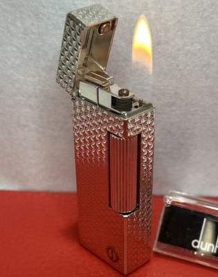 Overhauled Dunhill Rollagas lighter Silver d mark without box