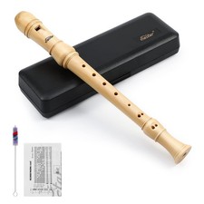 Soprano Beginners Recorder Baroque fingering C Key Maple Descant Recorder Ins...