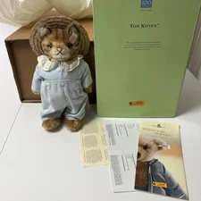 Steiff 2005 Tom Kitten Beatrix Potter Ginger Mohair 25cms Ean 662126 New Sealed