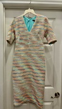 Maggy London Women's Dress Size 4, Stripped Dress, Bodycon 