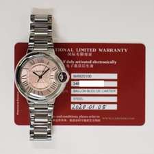 Cartier W6920100 Ballon Bleu 33mm Stainless Steel Selfwinding