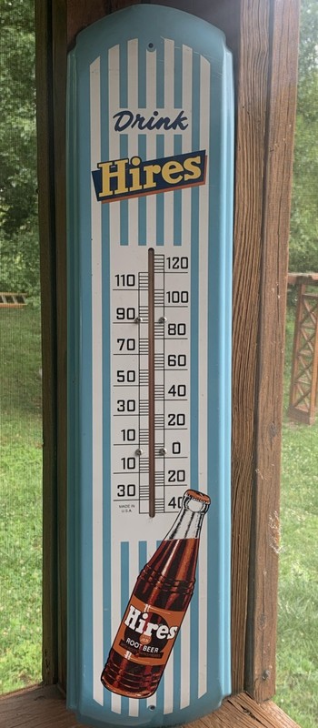 Hires Root Beer 30" Tin Thermometer Stout Sign Co Limited Edition /850 WORKING