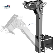 Heavy-duty Tilt-forward Rv Spare Tire Carrier For 4 Rear Square Bumpers Weld-f