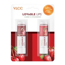 VLCC Lip Balm Strawberry + Cherry 4.5g Each | SPF Protection