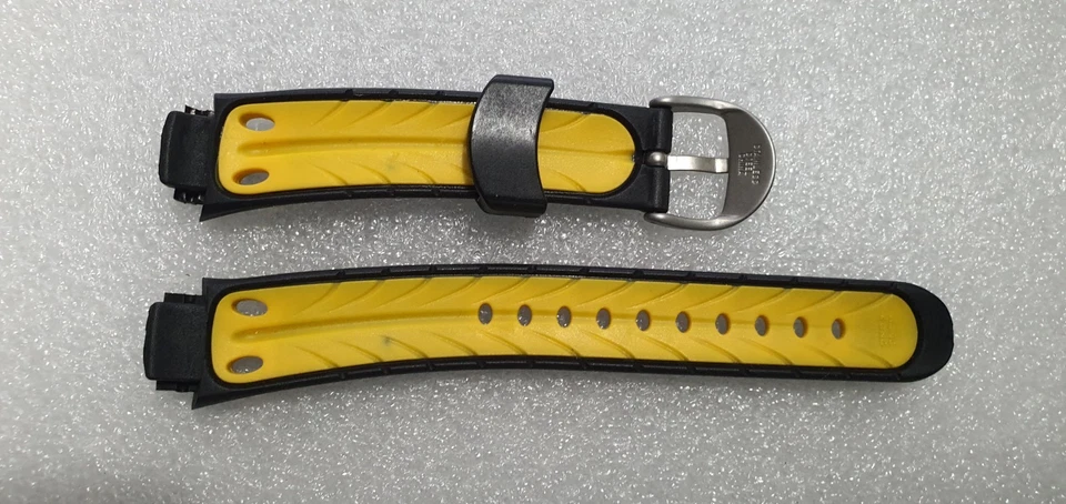 Correa de reloj para mujer NIKE Triax 250 cronografía digital 14 mm, negro/amarillo Foto 2 de 4