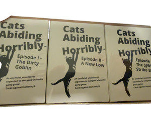 Cats Abiding Horribly Episodes 1 2 3 Expansion Packs to Cards Against Humanity