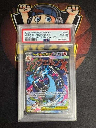 Mega Charizard X EX Promo #23 PSA8