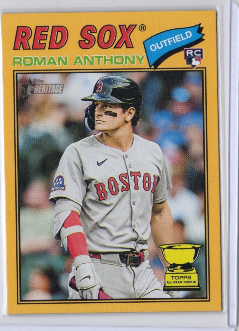 2026 Topps Heritage - Roman Anthony #86 Dark Yellow Border (RC)