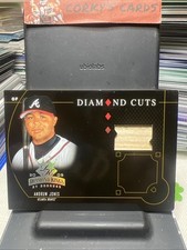 2005 Donruss Baseball # DC-4Diamond Cuts Andrew Jones Bat card /200