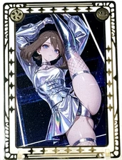 Goddess Story: Non Serial Metal Anime Waifu CCG Trading Card (Read)