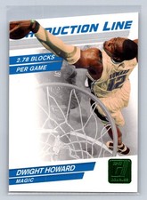 2010  Donruss Production Line #60 Dwight Howard Die Cut Emerald Magic B10