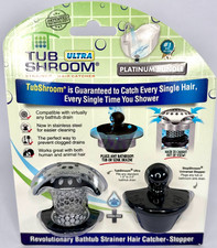 TUBSHROOM Ultra Bathtub Shower Sink Hair Catcher Drain Protector Water Stopper
