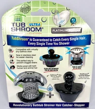 TUBSHROOM Ultra Bathtub Shower Sink Hair Catcher Drain Protector Water Stopper