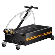 25 Gal Electric Oil Drain Pan 110V High-Flow Pump 9.8 FT Hose 200 W Motor