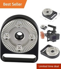 Wall-Mountable Rosette Adapter - Standard M6 Connection, Lightweight Aluminum