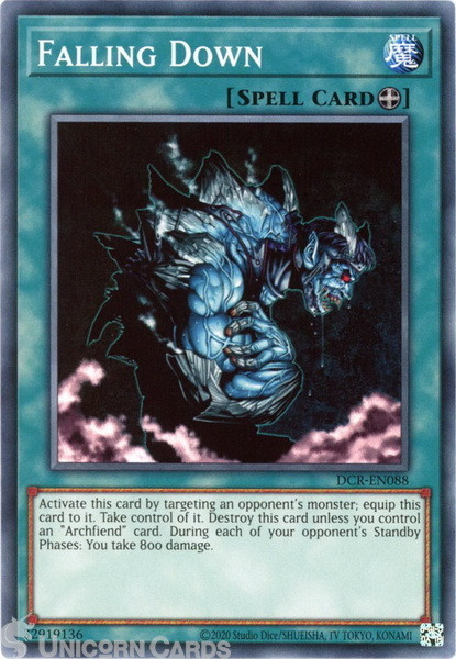 DCR-EN088 Falling Down :: Common 25th Anniversary Edition Mint YuGiOh Card
